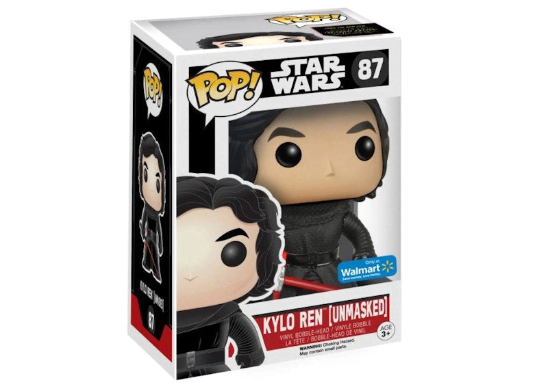 Funko Pop! Star Wars Kylo Ren (Unmasked) Walmart Exclusive Figure #87