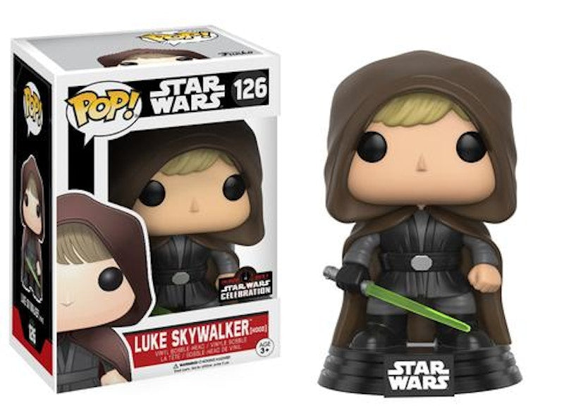 Funko Pop! Star Wars Luke Skywalker Hood Star Wars Celebration 2017 Exclusive Figure #126