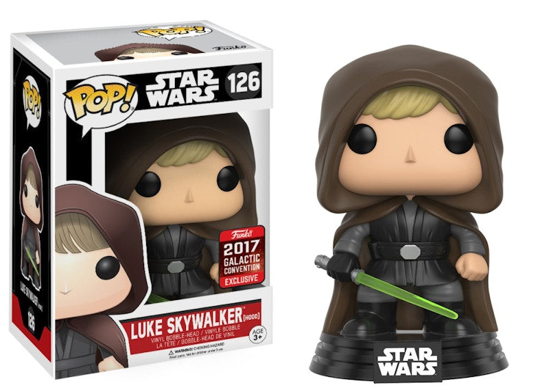 Funko Pop! Star Wars Luke Skywalker Hood Star Wars Galactic Convention 2017 Exclusive Figure #126
