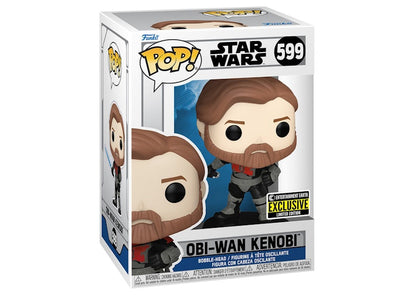 Funko Pop! Star Wars Obi-Wan Kenobi (Mandalorian Armor) Entertainment Earth Exclusive Figure #599