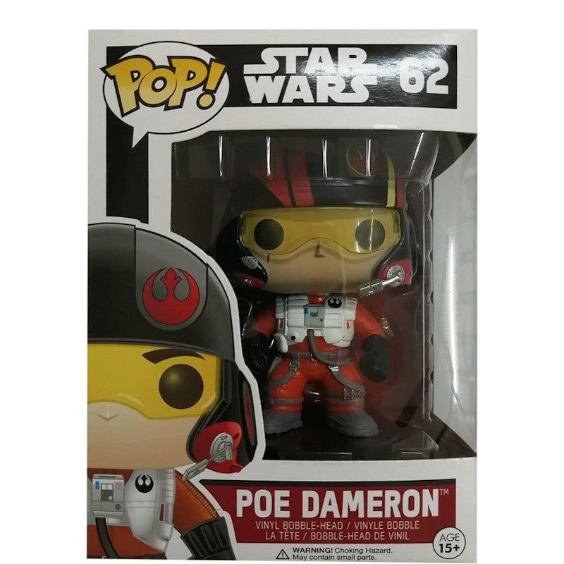 Funko Pop! Star Wars Poe Dameron Bobble-Head Figure #62