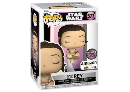 Funko Pop! Star Wars Power of the Galaxy: Rey Power of the Galaxy Amazon Exclusive Figure #577