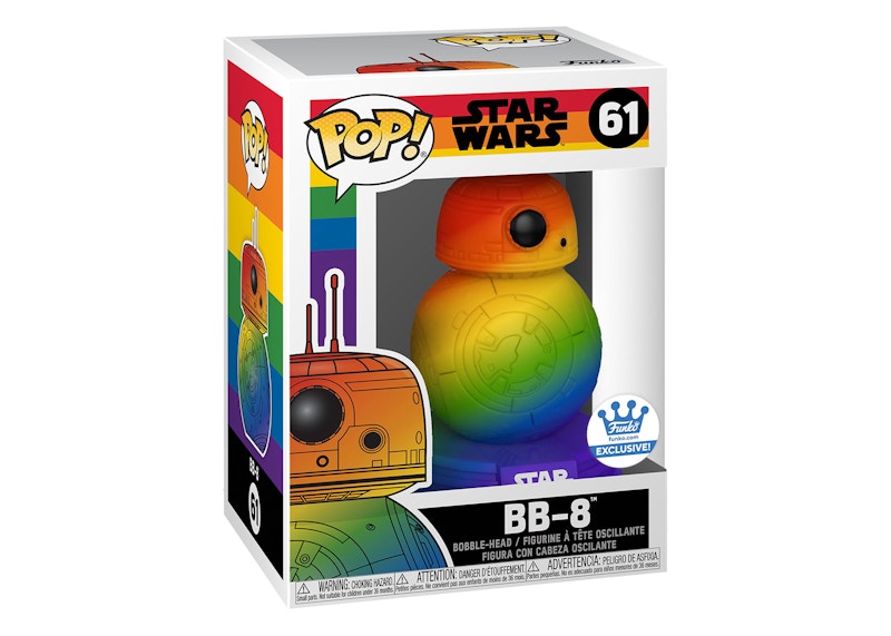 Funko Pop! Star Wars Pride BB-8 (Rainbow) Funko Shop Exclusive Figure #61