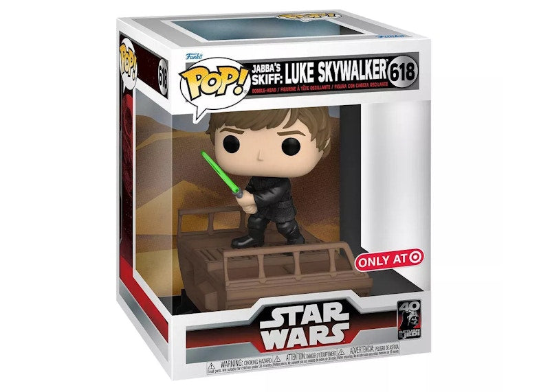 Funko Pop! Star Wars ROTJ 40th Anniversary Jabba's Skiff: Luke Skywalker Target Exclusive Figure #618