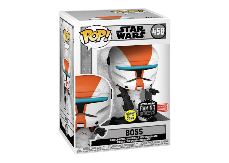 Funko Pop! Star Wars Republic Commando Boss (Glow) GameStop Exclusive Figure #458