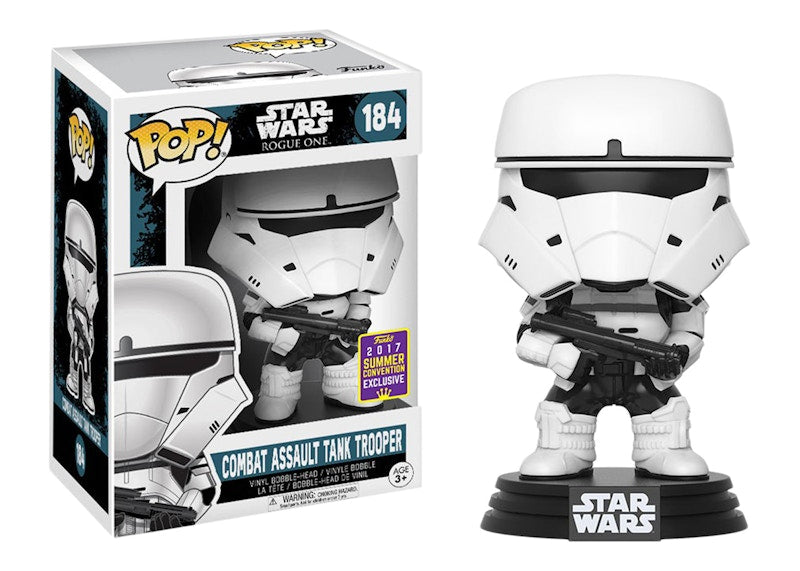 Funko Pop! Star Wars Rogue One Combat Assault Tank Trooper Summer Convention Exclusive Bobble-Head #184