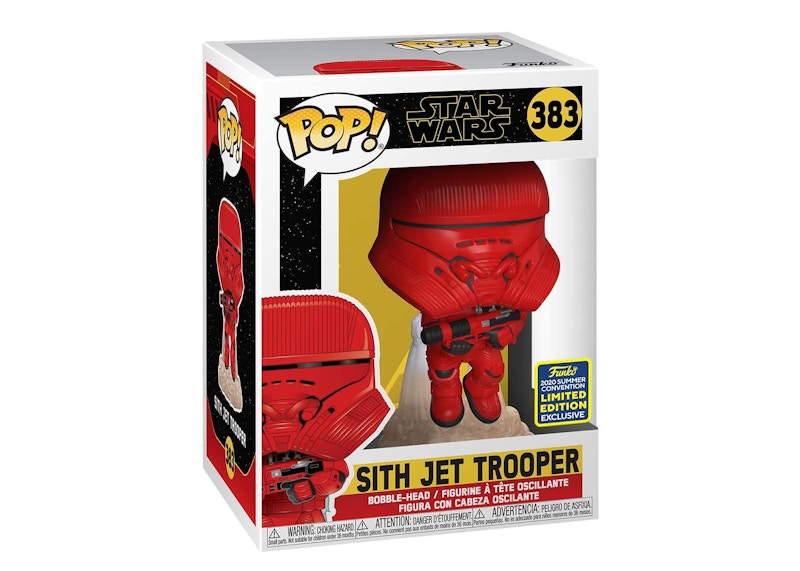 Funko Pop! Star Wars Sith Jet Trooper Summer Convention Bobble-Head Figure #383