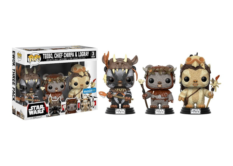 Funko Pop! Star Wars Teebo Chief Chirpa & Logray Walmart Exclusive 2 Pack