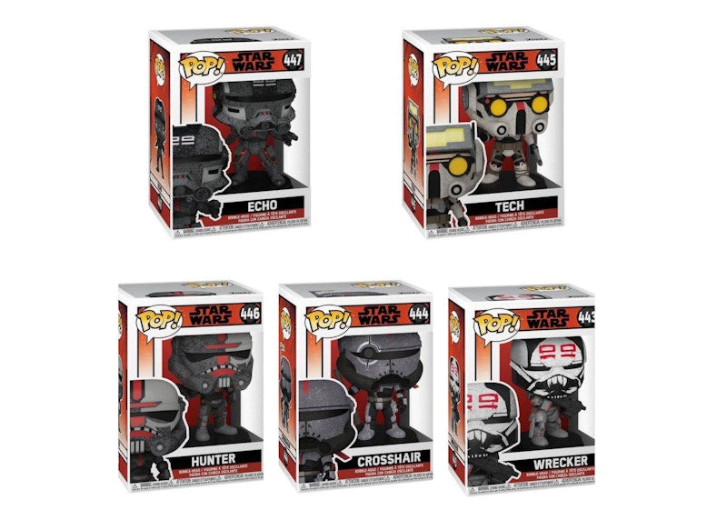 Funko Pop! Star Wars The Bad Batch Complete Bundle Set Of 5