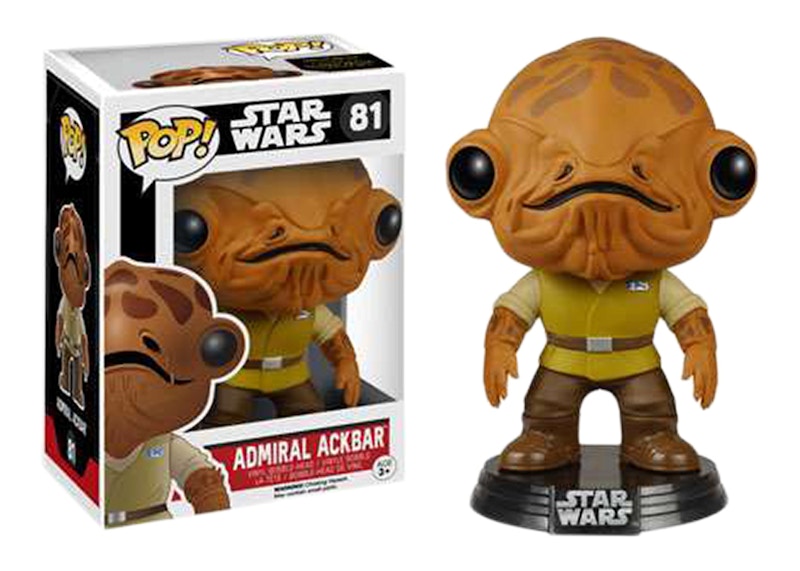 Funko Pop! Star Wars The Force Awakens Admiral Ackbar Bobble-Head #81
