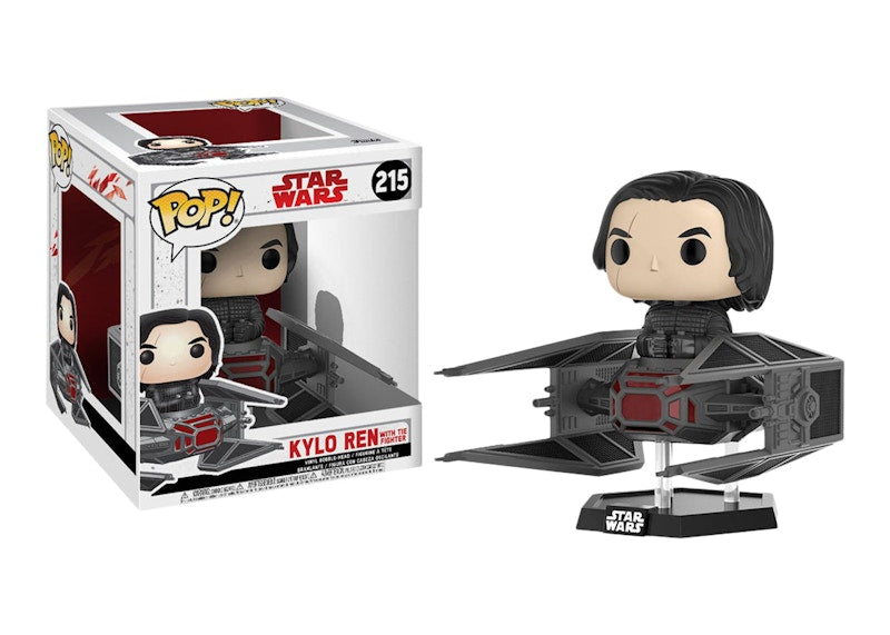 Funko Pop! Star Wars The Last Jedi Kylo Ren with TIE Fighter Deluxe Bobble-Head #215