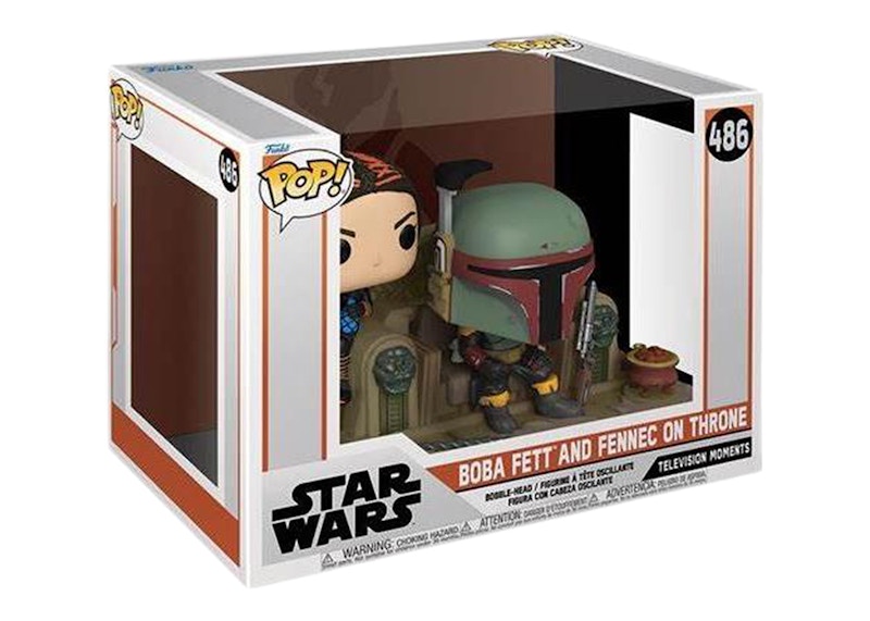 Funko Pop! Star Wars The Mandalorian Boba Fett & Fennec on Throne Deluxe Figure #468