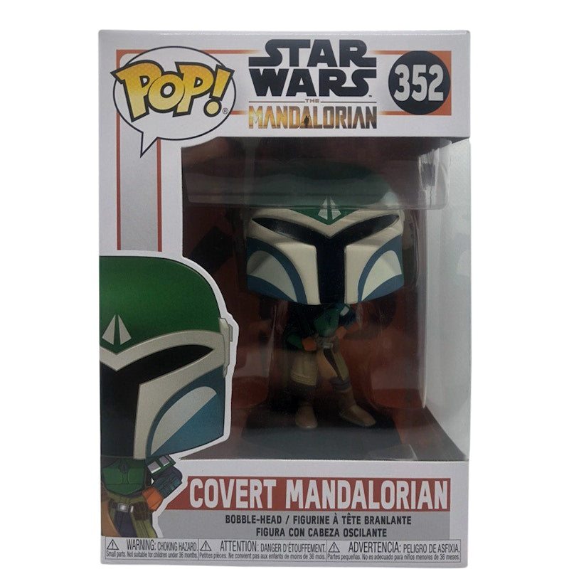Funko Pop! Star Wars The Mandalorian Covert Mandalorian Bobble-Head Figure #352