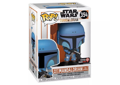 Funko Pop! Star Wars The Mandalorian Death Watch Mandalorian (Two Stripes) GameStop Exclusive Figure #354