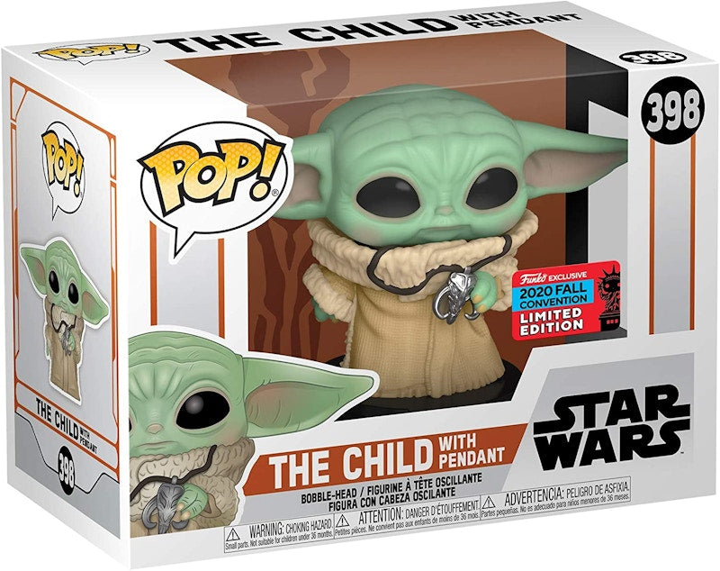 Funko Pop! Star Wars The Mandalorian The Child (with Pendant) Fall Convention Exclusive Figure #398