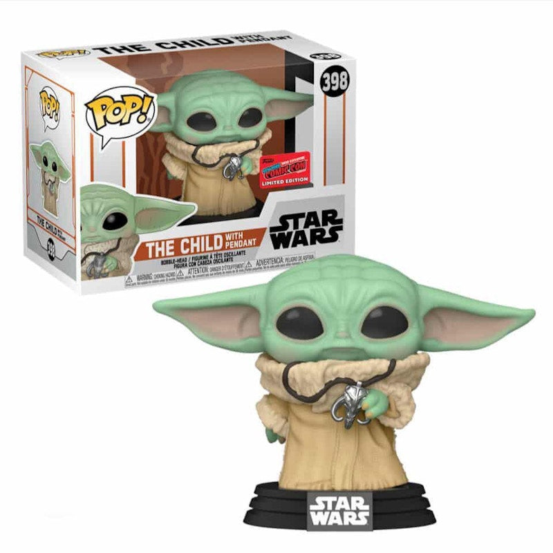 Funko Pop! Star Wars The Mandalorian The Child (with Pendant) NYCC Exclusive Figure #398