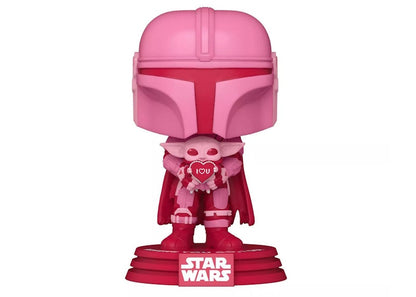 Funko Pop! Star Wars The Mandalorian With Grogu (Valentine's Day Edition) Target Exclusive Figure #498