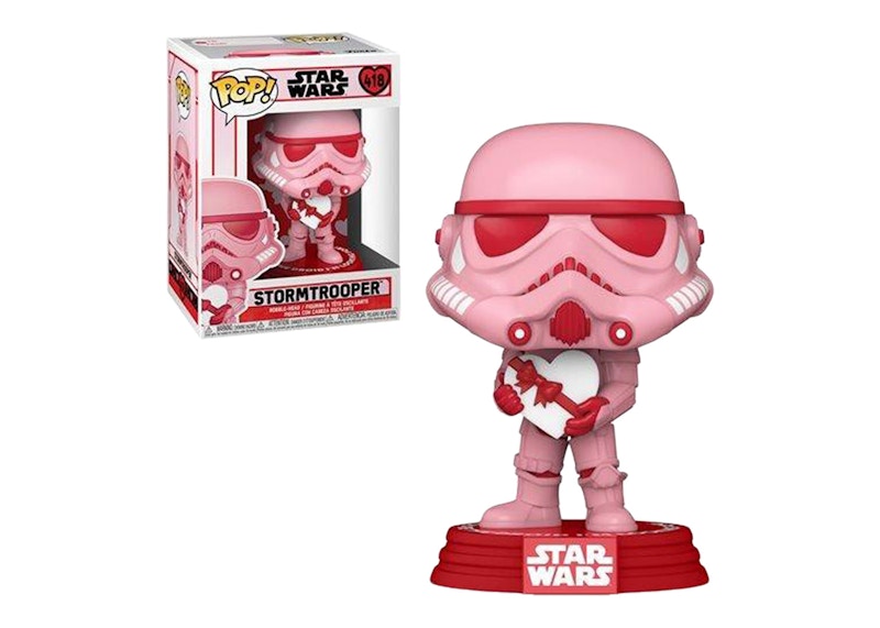 Funko Pop! Star Wars Valentine's Day Stormtrooper Pink with Heart Figure #418