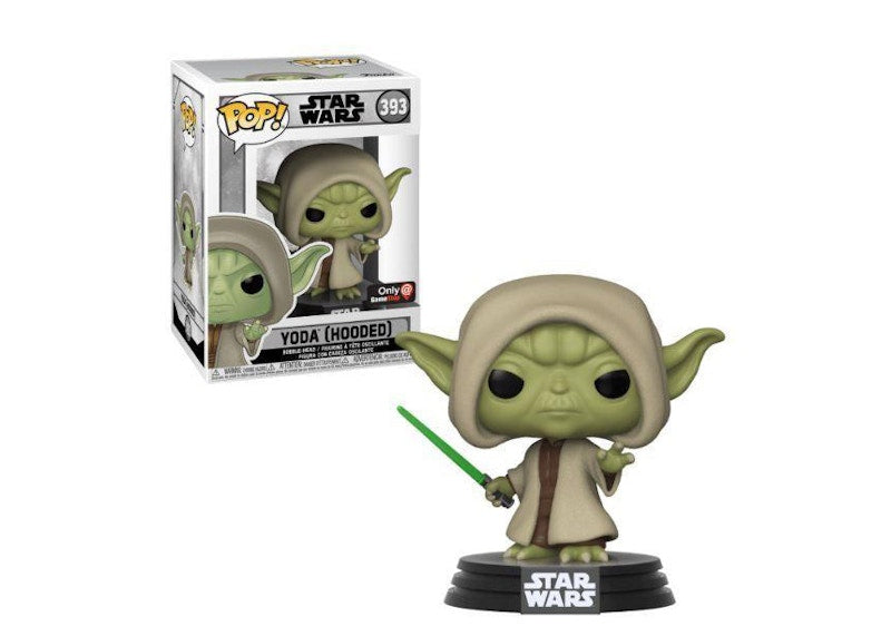 Funko Pop! Star Wars Yoda (Hooded) GameStop Exclusive Figure #393