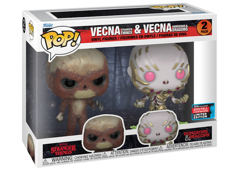 Funko Pop! Stranger Things x Dungeons and Dragons Vecna & Vecna 2022 Fall Convention Exclusive 2-Pack