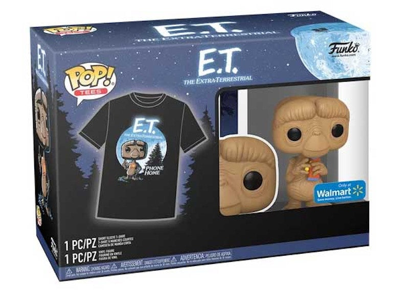Funko Pop! Tees E.T. with Candy Walmart Exclusive with T-Shirt Bundle