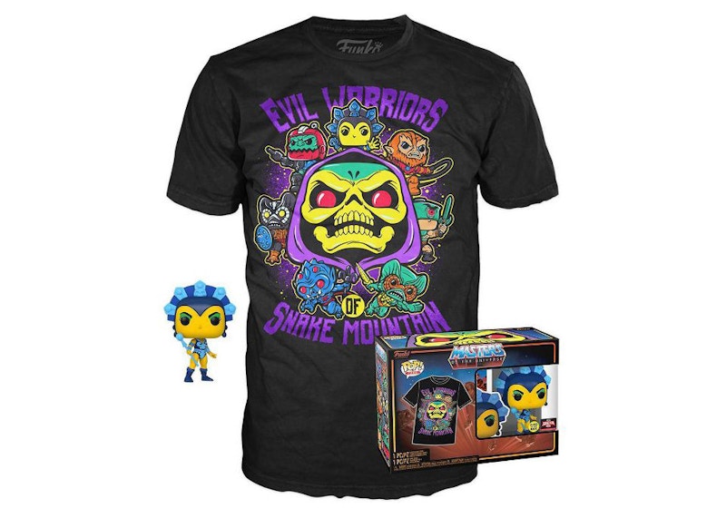 Funko Pop! Tees Masters of the Universe Evil Lynn GITD 2022 Target Con Exclusive Set