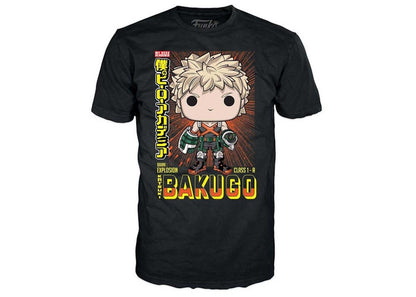 Funko Pop! Tees My Hero Academia Katsuki Bakugo With Tee GameStop Exclusive Figure