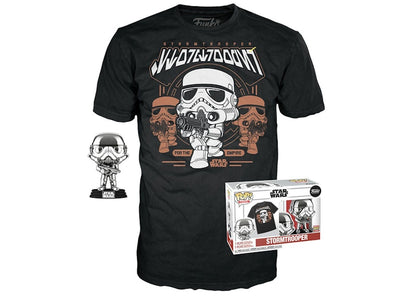 Funko Pop! Tees Star Wars Stormtrooper Only in Pop! & Tee Exclusive T-Shirt Bundle