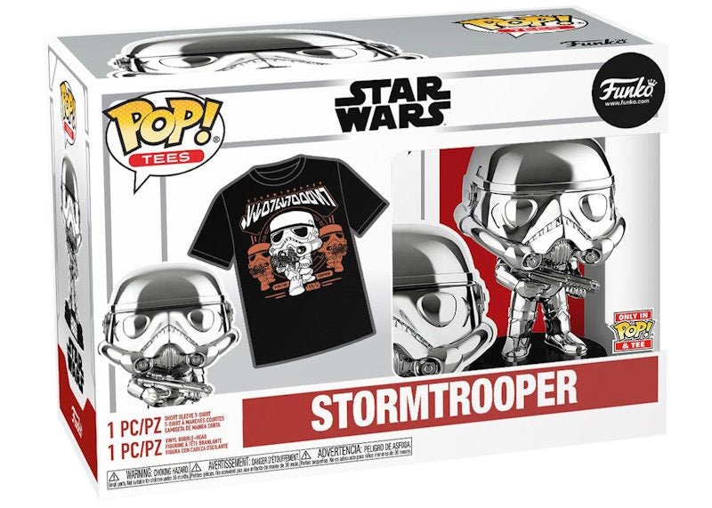Funko Pop! Tees Star Wars Stormtrooper Only in Pop! & Tee Exclusive T-Shirt Bundle