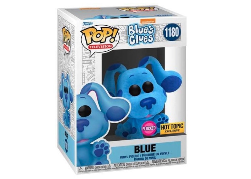 Funko Pop! Television Blue's Clues Blue Flocked Hot Topic Exclusive Figure #1180