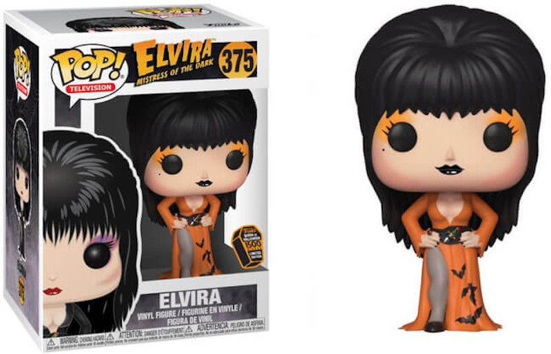 Funko Pop! Television Elvira Mistress of the Dark Elvira Orange Dress Funko Shop Exclusive Figure #375