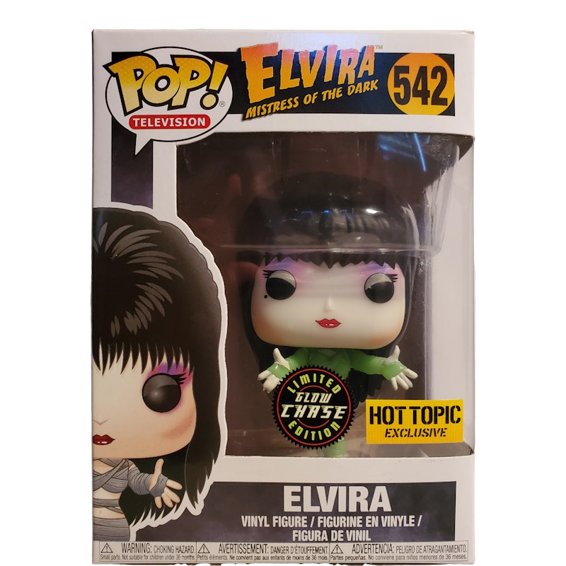 Funko Pop! Television Elvira Mistress of the Dark (Mummy) (Glow) (Chase) Hot Topic Exclusive Figure #542