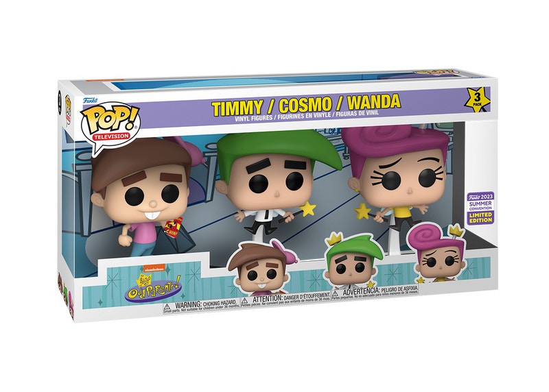 Funko Pop! Television Fairly Oddparents 2023 Summer Convention Limited Edition 3-Pack