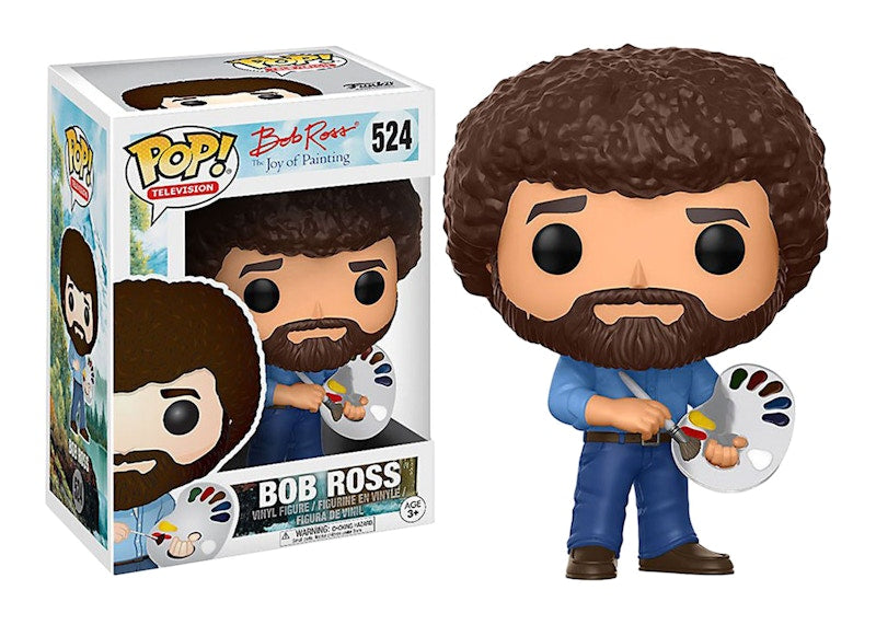 Funko Pop! Television Joy of Painting Bob Ross Holding Paint Palette Figure #524