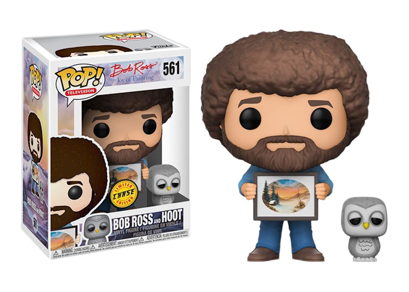 Funko Pop! Television Joy of Painting Bob Ross & Hoot (Chase) Figure #561