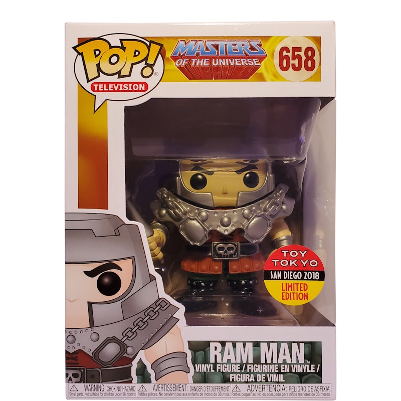 Funko Pop! Television Masters Of The Universe Ram Man Toy Tokyo, San Diego Comic Con Exclusive Figure #658