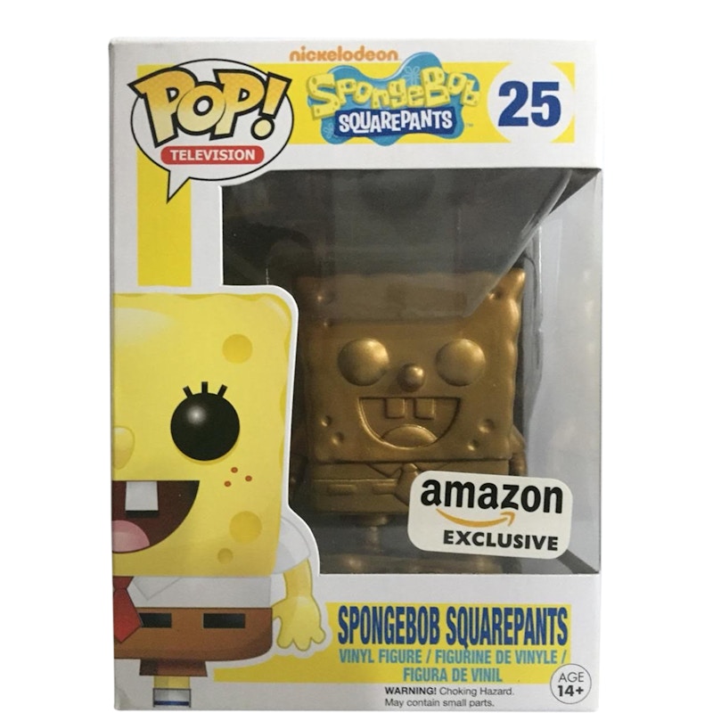 Funko Pop! Television Nickelodeon Spongebob Squarepants (Gold) Amazon Exclusive Figure #25