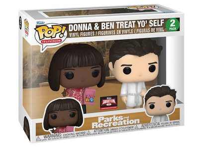 Funko Pop! Television Parks and Recreation Donna & Ben Treat Yo' Self Target Con 2022 Exclusive 2-Pack