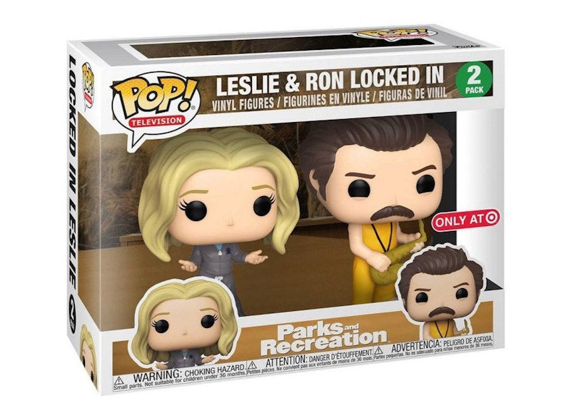 Funko Pop! Television Parks and Recreation Leslie & Ron Locked In Target Exclusive 2 Pack