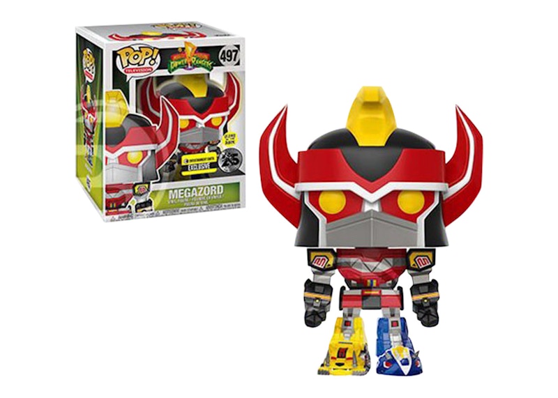 Funko Pop! Television Power Rangers Megazord (Glow) Entertainment Earth Exclusive 6 Inch Figure #497