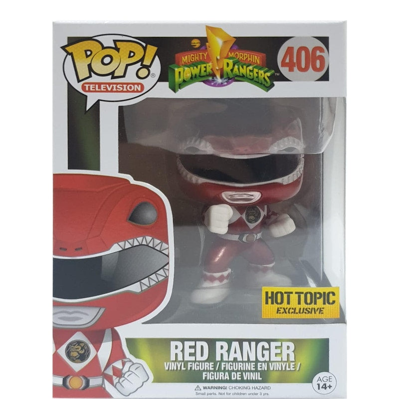 Funko Pop! Television Power Rangers Red Ranger Hot Topic Exclusive Figure #406
