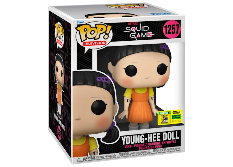 Funko Pop! Television Squid Game Young-Hee Doll 6 Inch 2022 SDCC Exclusive Figure #1257