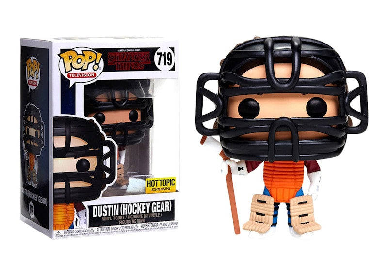 Funko Pop! Television Stranger Things Dustin (Hockey Gear) Hot Topic Exclusive Figure #719