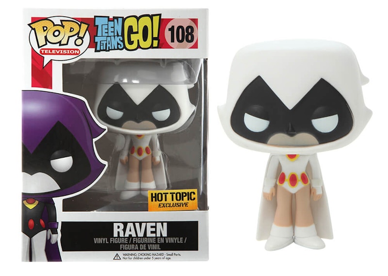 Funko Pop! Television Teen Titans GO Raven (White) Hot Topic Exclusive Figure #108