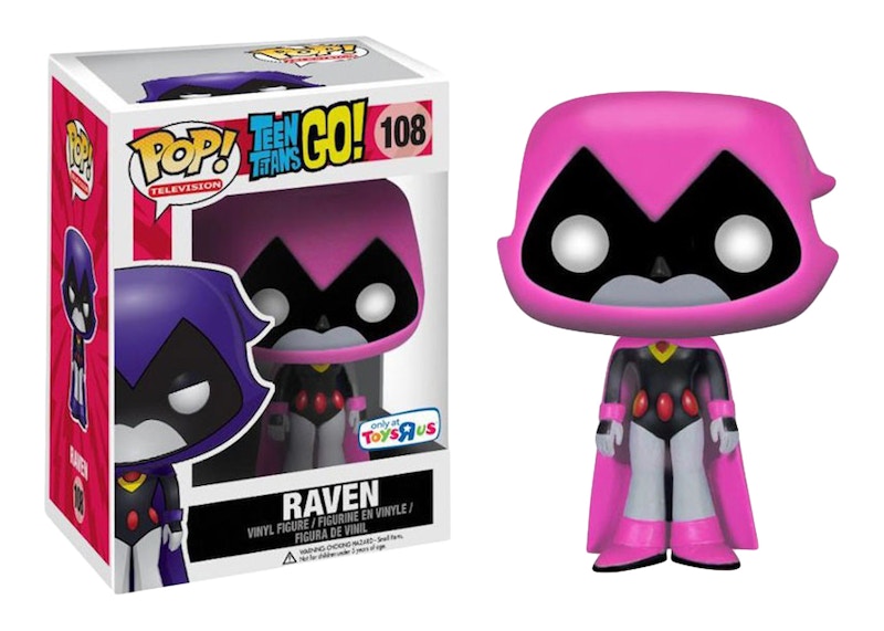 Funko Pop! Television Teen Titans Go! Raven Pink Toys 'R Us Exclusive Figure #108