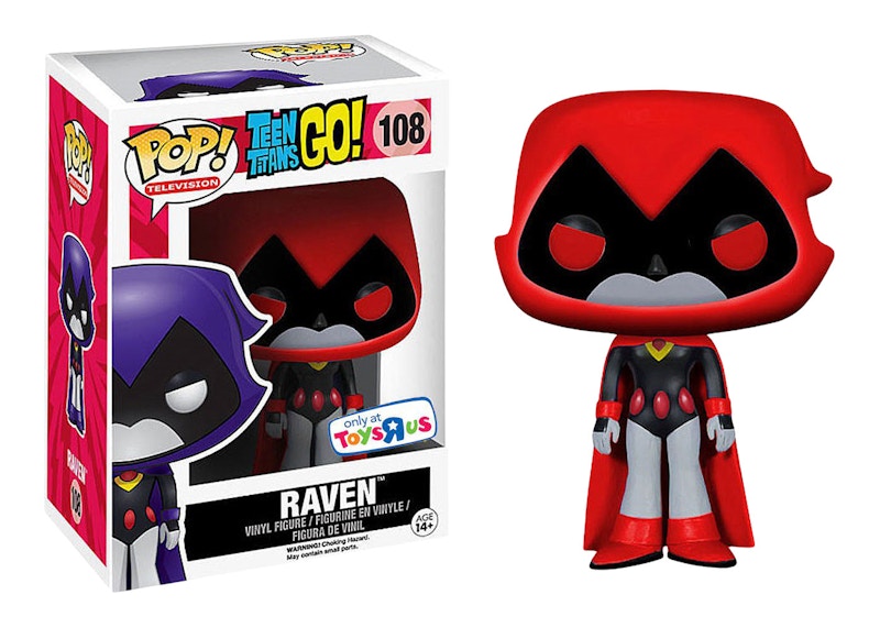 Funko Pop! Television Teen Titans Go! Raven Red Toys 'R Us Exclusive Figure #108