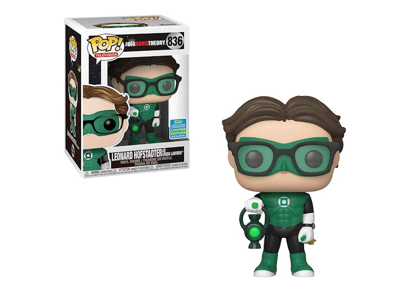 Funko Pop! Television The Big Bang Theory Leonard Hofstadter as Green Lantern Summer Convention Exclusive Figure #836
