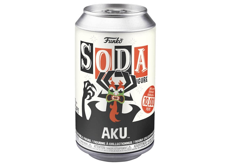 Funko Soda Samurai Jack Aku Figure Sealed Can