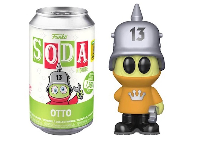 Funko Soda Fantastik Plastik Otto 2022 SDCC Exclusive Open Can Orange Chase Figure