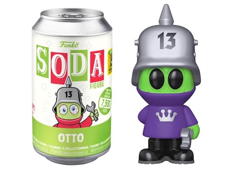 Funko Soda Fantastik Plastik Otto 2022 SDCC Exclusive Open Can Purple Chase Figure